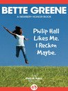 Imagen de portada para Philip Hall Likes Me. I Reckon Maybe.